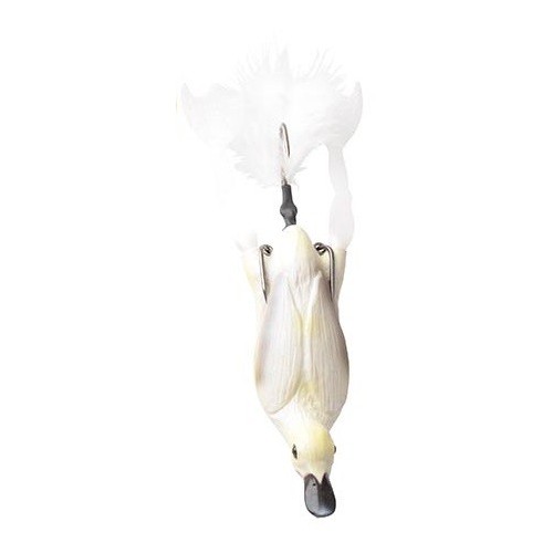 3D Hollow Duckling weedless S 7.5 cm 15 g - White